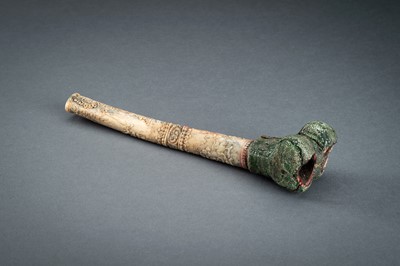 Lot 210 - A TIBETAN BONE TRUMPET, KANGLING, 19th CENTURY