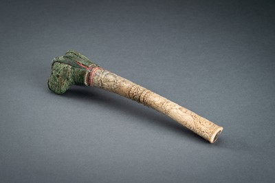 Lot 210 - A TIBETAN BONE TRUMPET, KANGLING, 19th CENTURY