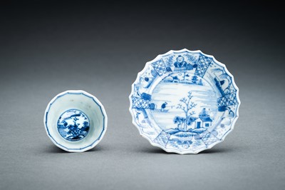 Lot 330 - A GROUP OF FOUR MINIATURE PORCELAIN ITEMS