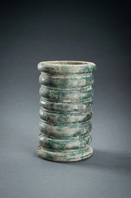 Lot 590 - A BRONZE BRACELET, DONG SON