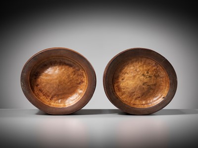 Lot 6 - A PAIR OF BAMBOO ‘OX-HERD’ BRUSHPOTS, BITONG, QING DYNASTY