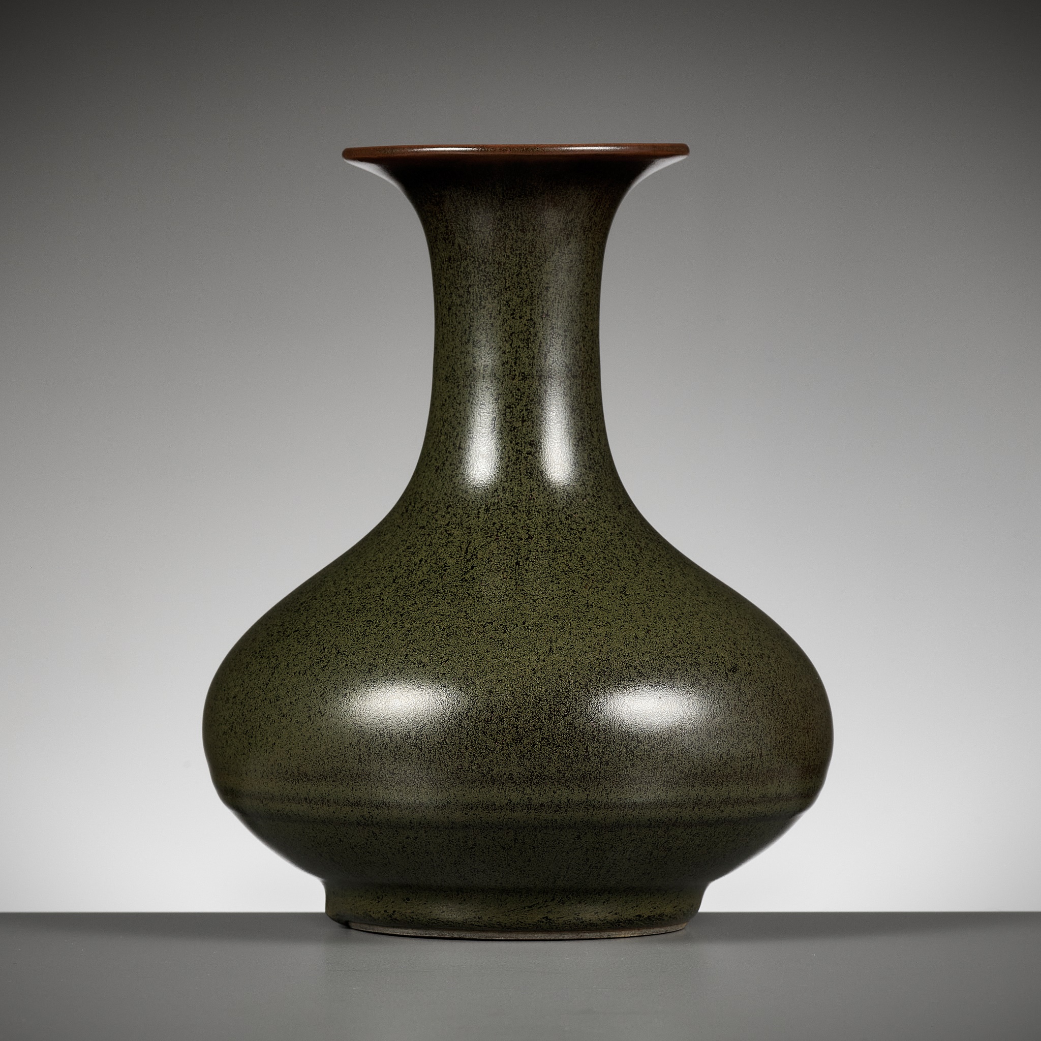 Lot 111 - A TEADUST-GLAZED VASE, YONGZHENG