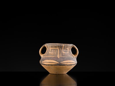 Lot 136 - A PAINTED POTTERY JAR, NEOLITHIC PERIOD