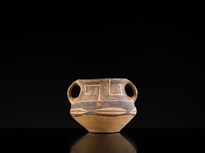 Lot 136 - A PAINTED POTTERY JAR, NEOLITHIC PERIOD