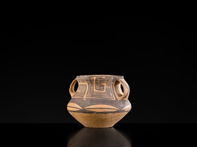 Lot 136 - A PAINTED POTTERY JAR, NEOLITHIC PERIOD