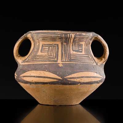 Lot 136 - A PAINTED POTTERY JAR, NEOLITHIC PERIOD