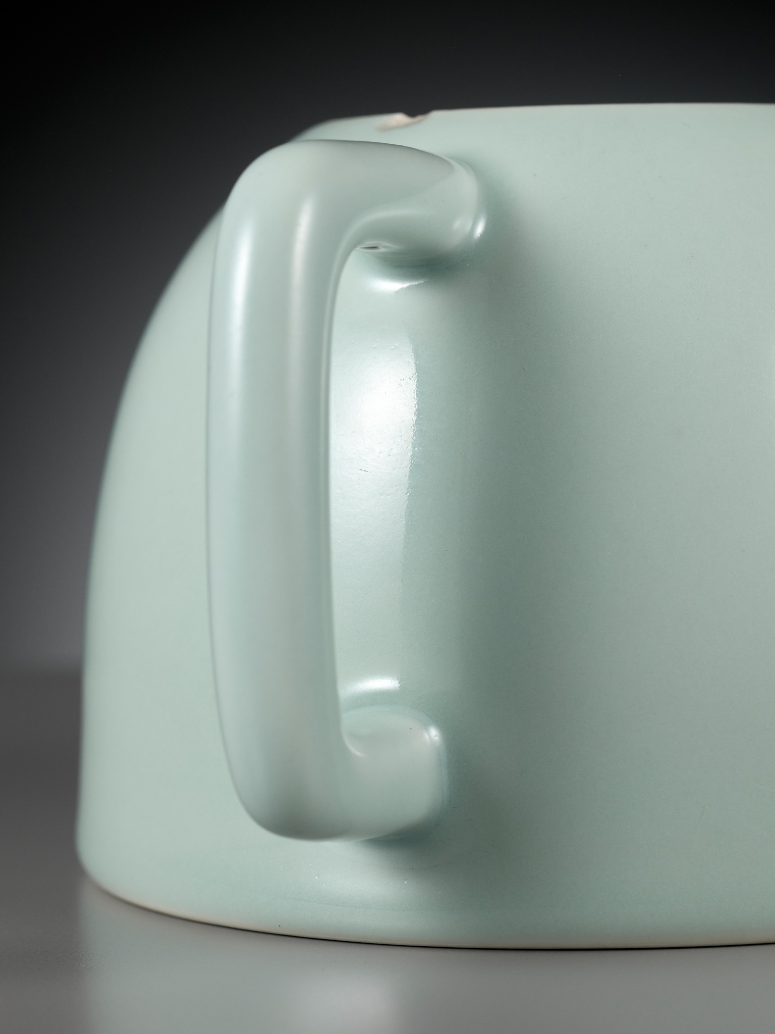 Lot 109 - A RARE CELADON-GLAZED TEAPOT, YONGZHENG MARK