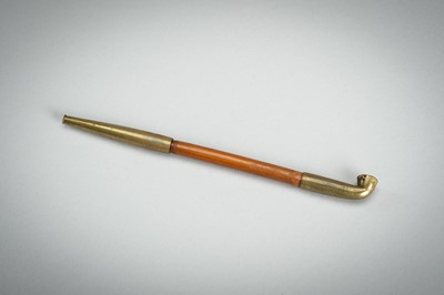 Lot 534 - A LOT WITH TWO KISERUZUTSU WITH POUCH AND TONKOTSU, EDO - MEIJI