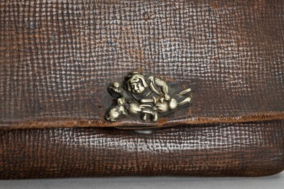 Lot 534 - A LOT WITH TWO KISERUZUTSU WITH POUCH AND TONKOTSU, EDO - MEIJI