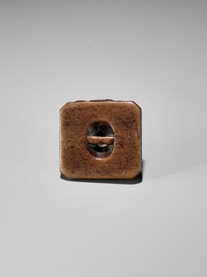 Lot 371 - A WOOD NETSUKE OF ISE-EBI (SPINY LOBSTERS)
