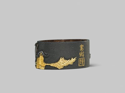 Lot 321 - NARA TOSHINORI: A FINE NARA SCHOOL SHAKUDO FUCHI DEPICTING KANZAN AND JITTOKU