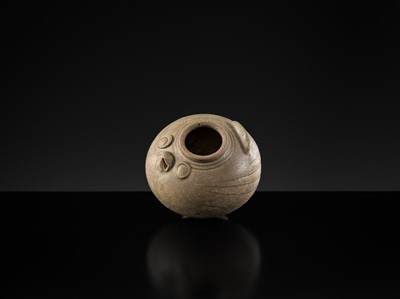 Lot 137 - A YUE WARE ‘BIRD’ WATERPOT, SIX DYNASTIES