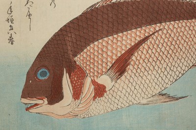 Lot 212 - UTAGAWA HIROSHIGE: SEA BREAM AND SANSHO PEPPER