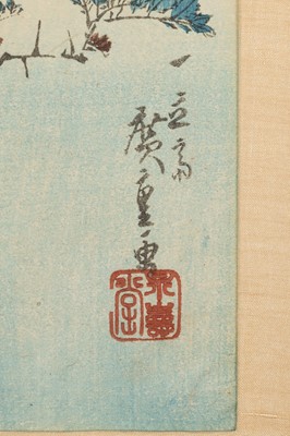 Lot 212 - UTAGAWA HIROSHIGE: SEA BREAM AND SANSHO PEPPER