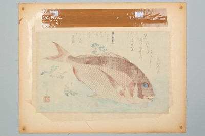 Lot 212 - UTAGAWA HIROSHIGE: SEA BREAM AND SANSHO PEPPER