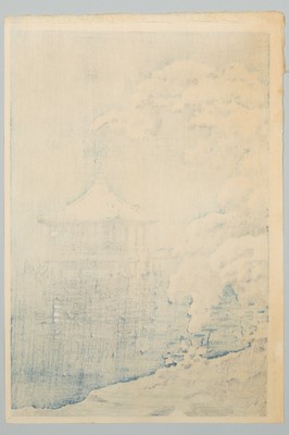 Lot 673 - TSUCHIYA KOITSU: SNOW ON THE UKIMIDO AT KATADA