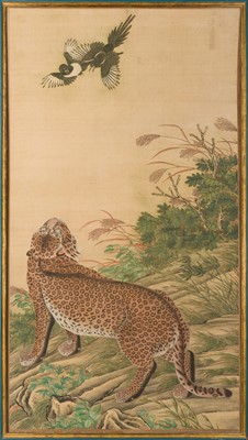 Lot 369 - ‘LEOPARD AND MAGPIES’, EX ADOLPHE STOCLET COLLECTION