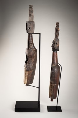 A GROUP OF TWO WOOD LUTES, 19TH CENTURY