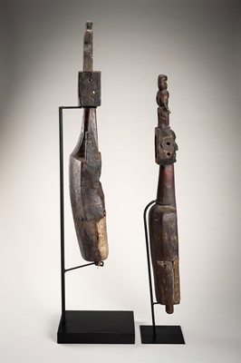 A GROUP OF TWO WOOD LUTES, 19TH CENTURY