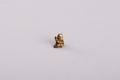 Lot 382 - A MARINE IVORY OJIME OF A KARAKO, 19th CENTURY
