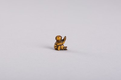 Lot 382 - A MARINE IVORY OJIME OF A KARAKO, 19th CENTURY