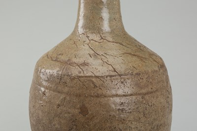 Lot 651 - A CELADON GLAZED POTTERY VASE, GORYEO DYNASTY, 12TH CENTURY