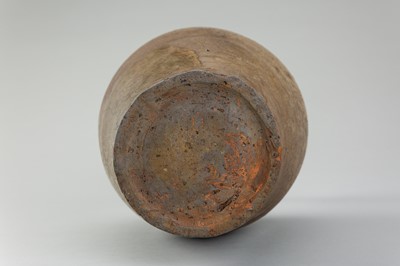 Lot 651 - A CELADON GLAZED POTTERY VASE, GORYEO DYNASTY, 12TH CENTURY