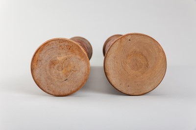 TWO BAMBOO ‘SCHOLARS’ INCENSE HOLDERS, QING DYNASTY