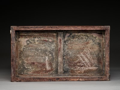 Lot 18 - A LARGE HUANGHUALI APOTHECARY CABINET (YAOGUI) WITH FOURTEEN DRAWERS, EARLY QING DYNASTY