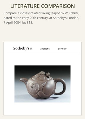 Lot 1384 - A YIXING STONEWARE ‘DRAGON AND CARP’ TEAPOT AND COVER, BY WANG YUYING, REPUBLIC PERIOD