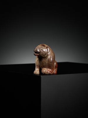Lot 22 - AN EXCEPTIONAL YELLOW JADE FIGURE OF A BEAR, HUANGXIONG, HAN DYNASTY, CHINA, 202 BC – 220 AD