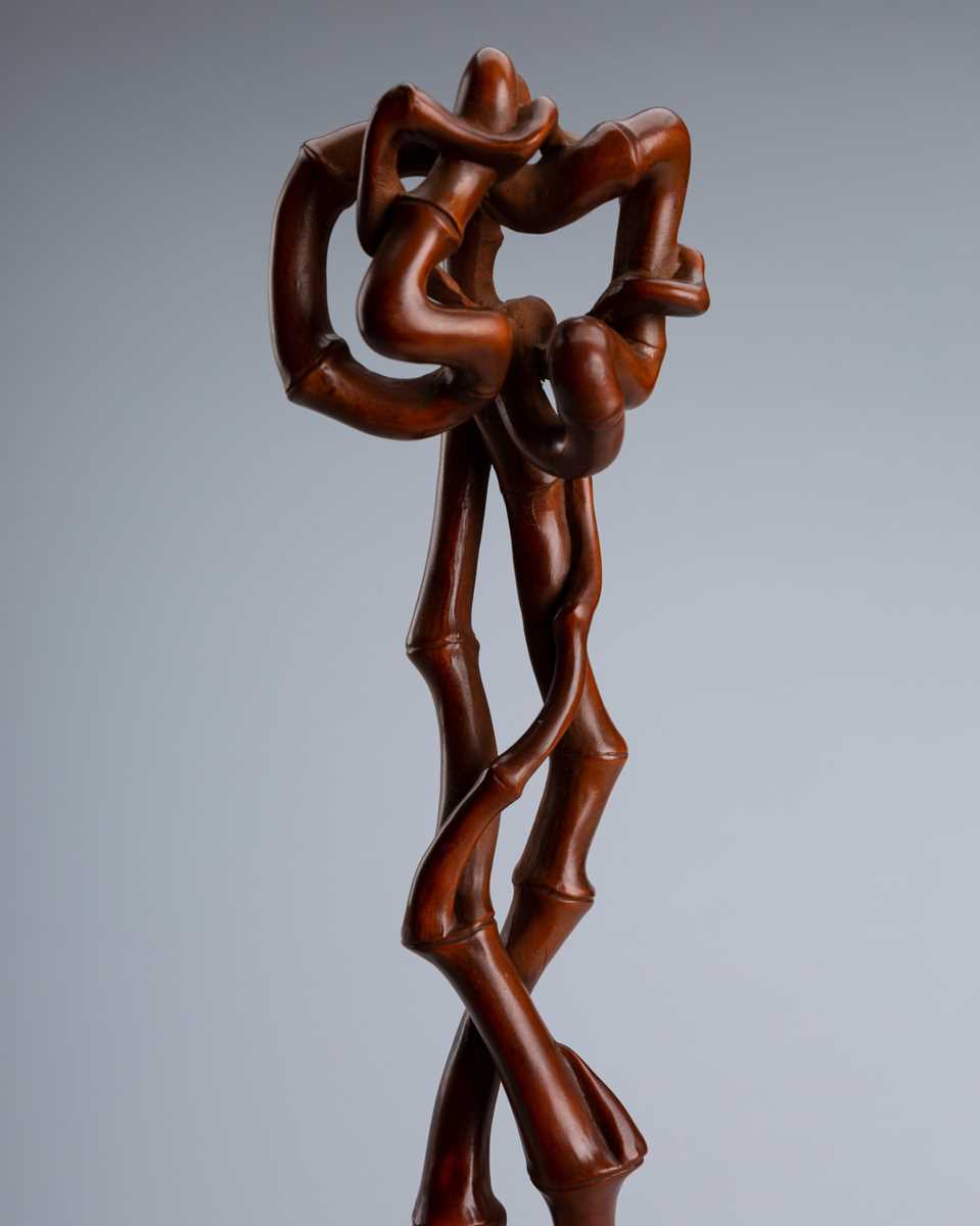 Lot 715 - A ROOT WOOD RUYI SCEPTER, 19TH CENTURY