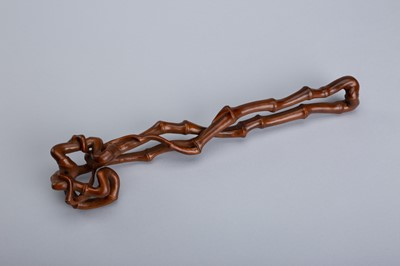 Lot 715 - A ROOT WOOD RUYI SCEPTER, 19TH CENTURY