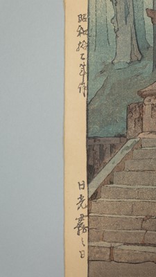 Lot 235 - HIROSHI YOSHIDA: MISTY DAY IN NIKKO