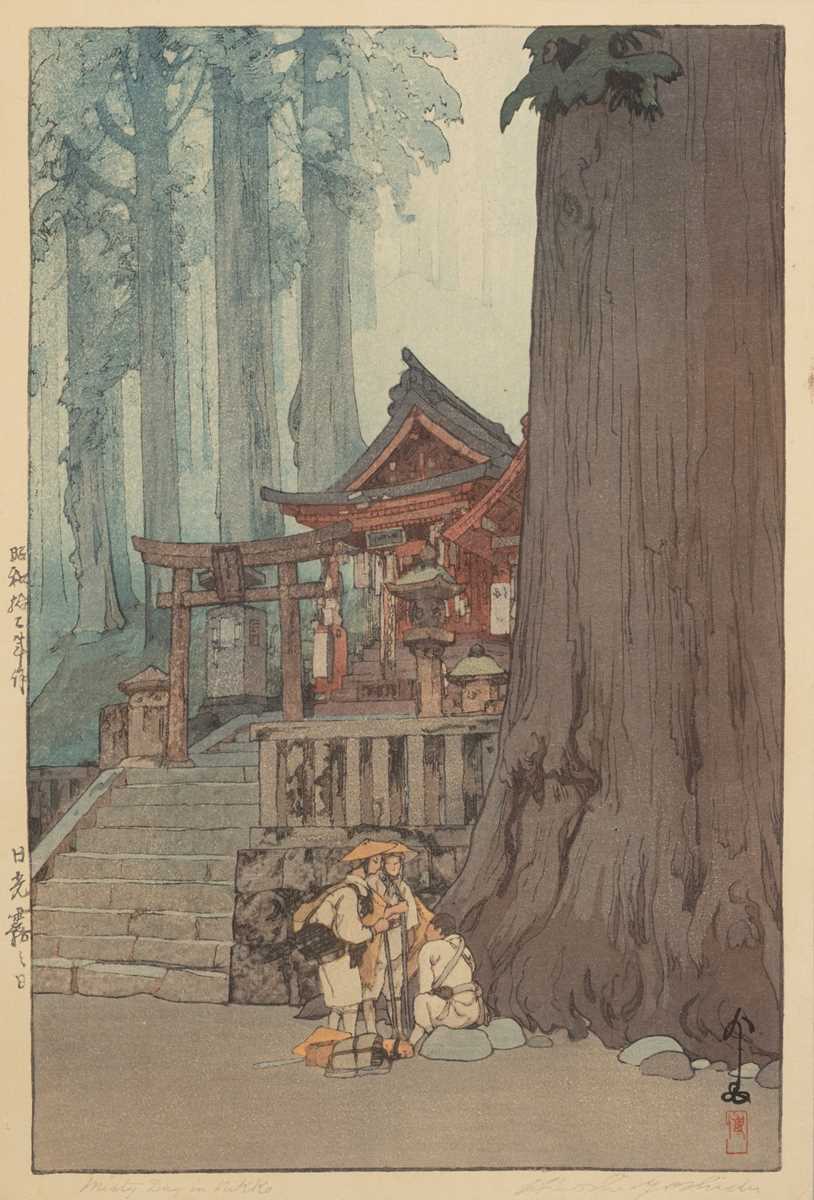 Lot 235 - HIROSHI YOSHIDA: MISTY DAY IN NIKKO