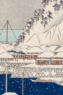 Lot 364 - UTAGAWA HIROSHIGE (1797-1858): URAGA IN SAGAMI PROVINCE (SOSHU URAGA)