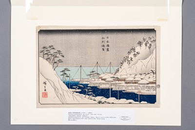 Lot 364 - UTAGAWA HIROSHIGE (1797-1858): URAGA IN SAGAMI PROVINCE (SOSHU URAGA)