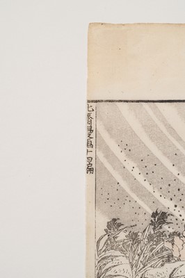 Lot 331 - KATSUSHIKA HOKUSAI (1760-1849): SHISHI IN THE WIND