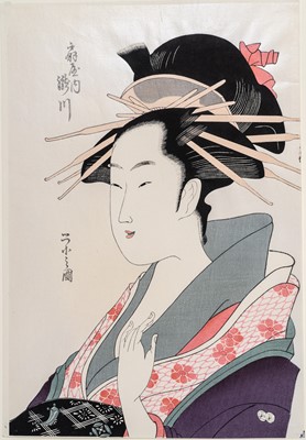 Lot 319 - EISHI HOSODA (1756-1829): PORTRAIT OF WOMAN