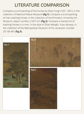 ‘MEN WASHING A HORSE’, AFTER ZHAO YONG (1289-1369)