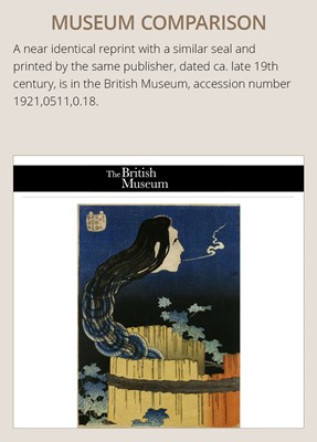 Lot 217 - KATSUSHIKA HOKUSAI: THE MANSION OF THE PLATES