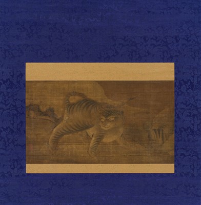 Lot 24 - ‘STRIDING TIGER IN LANDSCAPE’