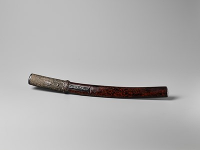 Lot 358 - A RARE LACQUERED WOOD BOKUTO (DOCTOR'S SWORD)