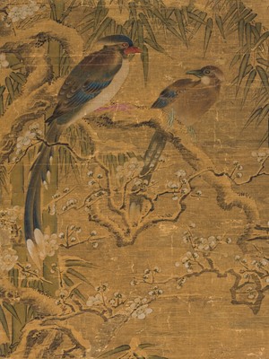 Lot 360 - WANG ERSHAN: ‘BIRDS ON PLUM WITH BAMBOO’