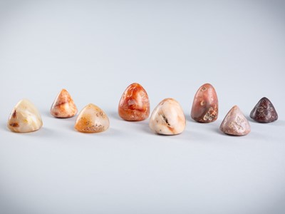 A GROUP OF EIGHT BACTRIAN GEMSTONES, LATE 3RD TO EARLY 2ND MILLENNIUM BC