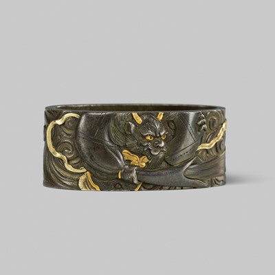 Lot 319 - IWAMA MASAYOSHI: A SUPERB HAMANO SCHOOL SHIBUICHI FUCHI OF FUTEN, DATED 1832