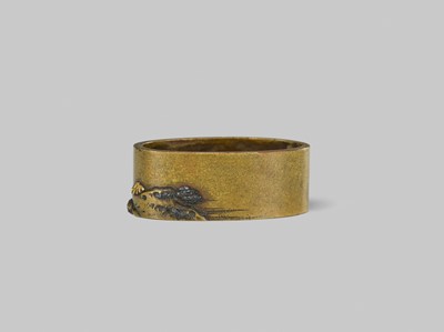 Lot 320 - NARA TOSHIMITSU: A FINE NARA SCHOOL SENTOKU FUCHI DEPICTING A LAKESIDE PAVILION