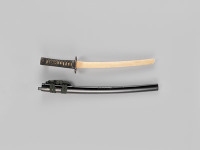 Lot 289 - A WAKIZASHI IN SHIRASAYA WITH KOSHIRAE AND TWO NBTHK CERTIFICATES