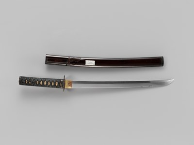 Lot 282 - KANEMOTO: A WAKIZASHI IN KOSHIRAE
