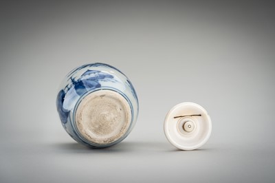 Lot 179 - A SOMETSUKE PORCELAIN CHAIRE (TEA CADDY), EDO